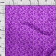 thumbnail image 2 of oneOone Cotton Silk Purple Fabric Florals Sewing Material Print Fabric By The Yard 42 Inch Wide-FT6, 2 of 4