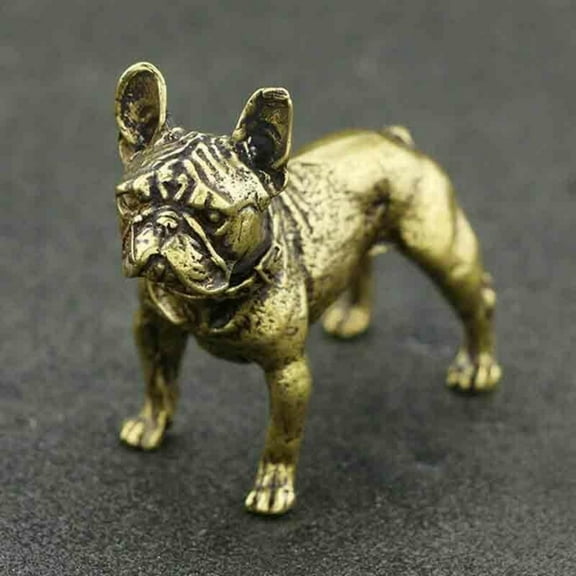 Dog Statue Brass French Bulldog Figurine House Decoration Animal Figurines Toys