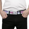thumbnail image 3 of Hasbro Belt, Seatbelt Buckle Belt, My Little Pony Title Logo Full Color Sky Blue, 30 to 44 Inches, 3 of 9