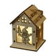 thumbnail image 1 of Decoraciones Navideñas Casas de Madera Brillantes Casas de Nieve Adornos para Árboles Colgantes Regalos Diy Escaparates Adornos de Madera, 1 of 1