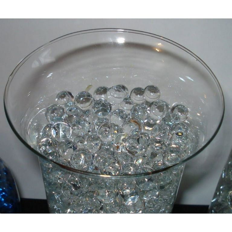 Clear Water beads - vase filler wedding & all event party centerpiece decor  - water gel crystals - use with fresh & silk florals , water LED lights,  floating candles and lucky