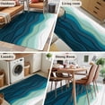 thumbnail image 6 of Rectangle Area Rug 4x6ft,Abstract Waves Gradient Green Washable Carpet Non-Slip Runner Accent Rugs Indoor Floor Mat for Bedroom Living Room Decor,Ocean Ripple Seamless, 6 of 9