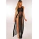 thumbnail image 4 of Lencería sexual multicolor estilo Europa y Estados Unidos Tentación multicolor Encantador sexy Encaje Talla grande Vestido largo Conjunto dividido, 4 of 5
