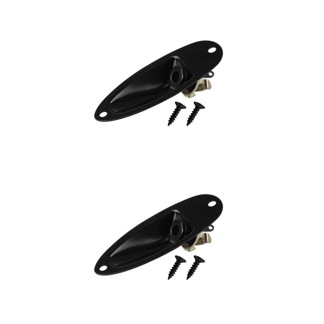 Sonducket Reemplazo para placa de conector de guitarra eléctrica 6,35mm 1/4 Panel de enchufe de conector de Audio en forma de barco Type4 NO4 Sonducket CBP097379