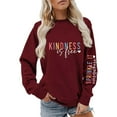 thumbnail image 2 of Sweatshirt for Women 2026 Casual Fall Winter Long Sleeve Crewneck Graphic Sweat Shirts Pullover Tops, 2 of 4