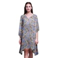 thumbnail image 1 of Bimba Robe Midi de Détente pour Femmes, Tenue de Plage, TG-3X, Bleu Lavande, 1 of 5