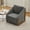 Gray, variant on NEW Modern Accent Chair, Fabric Accent Chairs for Living Room Upholstered Armchair Sofa with Scooped Arms for Bedroom, Apartment, Studio, Office, Waiting Room