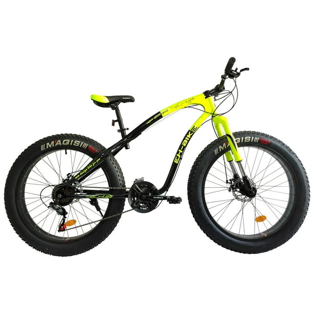 Fat Tire Mountain Bikes, 26Inch Wheels, 4Inch Wide Tires, 26Speed