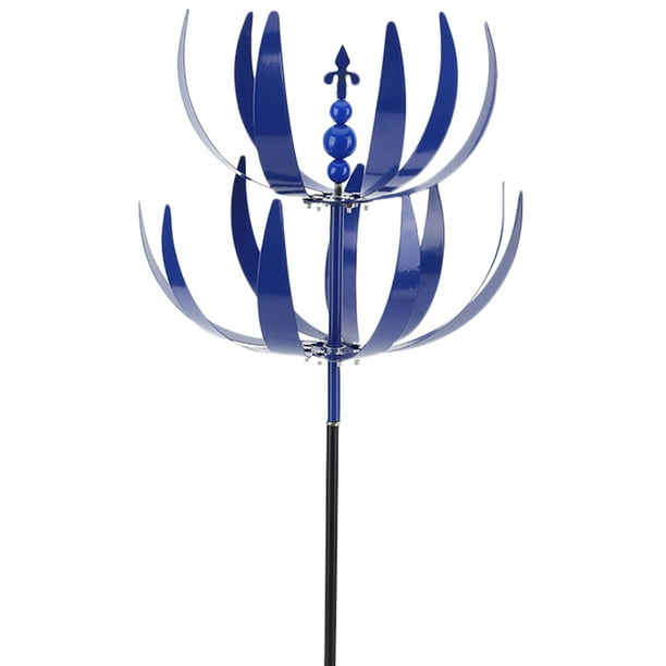 Viento Que Gira El Molino Rotador Harlow Arte Reflectante Del Césped Azul