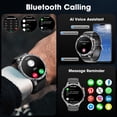 thumbnail image 6 of Minsxk Military Smart Watch for Men, 55MM AMOLED Display，with 110+Sports Modes/IP68 waterproof，fits for Android and iPhone Devices (Black), 6 of 8