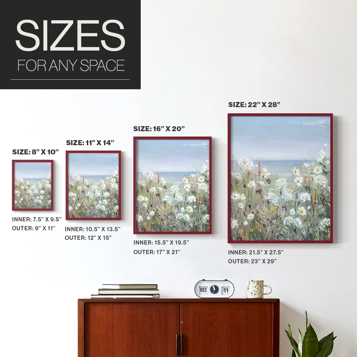 Wild Sea Breeze II Framed Print - Solid Wood in Single Picture Frame Solid Wood 2 Framed Print