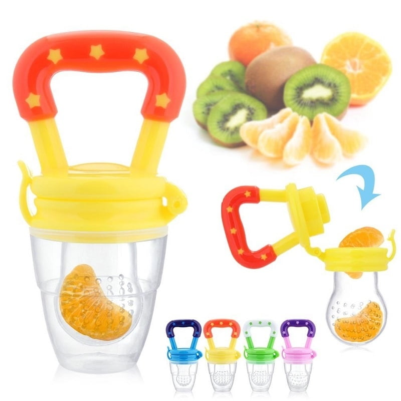 Baby Pacifier Food Nibbler Nipple Fruit Food Silicone Teethers Safety ...