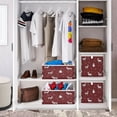 thumbnail image 6 of Cabinet Storage Basket 11.02x11.02x11.02 Inches Storage Box Foldable, Storable and Easy to Assemble ，Open Home Storage Bins ，Closet Storage Bins Beautiful Christmas Elements Cute, 6 of 8