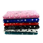 Shason Textile 44 x 3 yd Cotton Polyester Blend Printed Craft Fabric, Pink