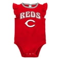 thumbnail image 2 of Girls Newborn & Infant Red/Heather Gray Cincinnati Reds Little Fan Two-Pack Bodysuit Set, 2 of 5