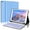 Blue, variant on WZOOP Customizable iPad 10.2 Inch Case with Detachable Bluetooth Keyboard, 7 Color Backlit Slim Folio Smart Cover with Pencil Holder for iPad 9th/8th/7th Gen/iPad Pro 10.5"/iPad Air 3rd Gen - Black