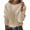 Beige, variant on Arlun Cropped Loose Knit Sweaters for Women Long Sleeve Round Neck Soft Comfortable Pullover Sweater Solid Color Casual Tops for Fall Winter Fashion 2025 Red S