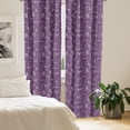 thumbnail image 2 of Ambesonne Plum Curtains, Vintage Style Flowers, Pair of 28"x95", White Plum, 2 of 5