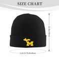 thumbnail image 3 of Michigan Us Knit Beanie Acrylic Knitted Hat Men Beanie Winter Warm Beanies Women Casual Skullies Outdoor, 3 of 7