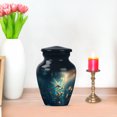 thumbnail image 7 of JAGASY Dragonfly Small Urn for Sister - Blue Mini Urns for Human Ashes Keepsake - Blue Butterfly Flowers Decorative Urns for Siblings - Miniature Cremation Urn for Brother - (3 Inch), 7 of 7
