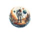 thumbnail image 2 of Adhesivos de pared Astronaut Space Wallpaper Planet Galaxy, 2 of 3