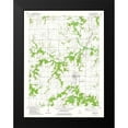 thumbnail image 2 of USGS 14x18 Black Modern Framed Museum Art Print Titled - Plymouth Illinois Quad - USGS 1974, 2 of 5