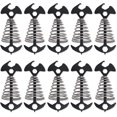 thumbnail image 1 of 10PCS Deck Anchor Pegs, Windproof Aluminium Alloy Fishbone Tent Stakes with Spring Buckle, Portable Wind Rope Anchor, Camping Tent Nail， Black, 1 of 7