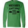 thumbnail image 3 of Inktastic North Dakota Awesome Since 1889 Long Sleeve T-Shirt, 3 of 5