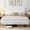 White, variant on Zerduos Twin Size Cloud Bed Frame with Adjustable Upholstered Headboard, Modern Soft Platform Bed with Boucle Fabric, No Box Spring Needed, White