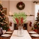 thumbnail image 4 of Esquejes de Agujas de Pino Navideñas Verdes con Frutos Rojos y Piñas | Ramas Artificiales Flexibles de 40 Cm | Textura Realista | Decoración Navideña Sin Mantenimiento para Coronas y Mesas Navideñas, 4 of 6