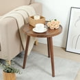 thumbnail image 4 of MEHOOM Round Wooden End Table, 16"x16"x19" Farmhouse Small Table, Side Table for Living Room Bedroom Indoor, 4 of 10