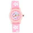 thumbnail image 1 of 1Pack Kids Watch Pink Round Shape for Boys and Girls with Teaching Time Reading Function, 1 of 8