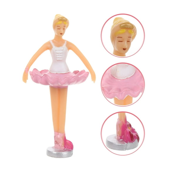 WHAMVOX 5pcs Miniature Ballet Dancer Figurine Music Box Decoration Music Box Dancer Statue Lovely Ballet Doll Decorations Music Box Dolls Replacements