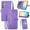 Purple, variant on Wallet Multi Card Slot Flip Zipper Leather Case For Samsung Galaxy A55 A35 A25 A15 A05 A05S A14 A24 A34 A54 Phone case