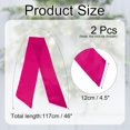 thumbnail image 2 of uxcell 2 Pcs Écharpe de Couronne, Rose Rouge, 46 Pouces x 4.5 Pouces, Satin, Multiples Occasions, 2 of 6