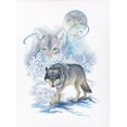 thumbnail image 1 of Rto Counted Cross Stitch Kit 10"X13.78"-Wolf (16 Count), 1 of 1