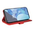 thumbnail image 4 of Étui pour OnePlus 9 Pro Portefeuille en Cuir Livre à Rabat Folio Support Vue Couverture - Rouge, 4 of 5