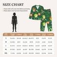 thumbnail image 4 of Honeii Vegan print Women's Pajama Sets Long Sleeve Button Down Sleepwear Nightwear Soft Pjs Lounge Sets-Medium, 4 of 7