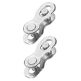 thumbnail image 1 of Uxcell 2pcs Bicycle Missing Link 11 Speed Reusable Steel Bike Chain Link Silver, 1 of 7