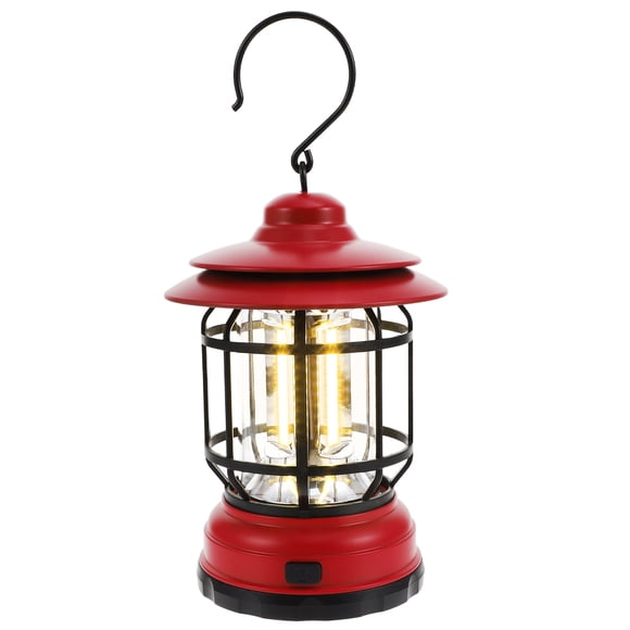 Weiweiguan Portable Camping Light Vintage LED Lantern Multi-function Tent Lamp No Battery