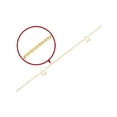 thumbnail image 2 of Gem & Harmony 14K Yellow Gold Adjustable Star Anklet 9 inches for Women, 2 of 4