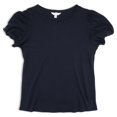 thumbnail image 3 of Time and Tru Women's Bubble Sleeve Top, 3 of 7
