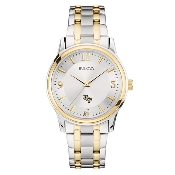 Bulova Silver/Gold UCF Knights Classic Two-Tone Round Watch