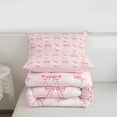 thumbnail image 5 of Erosebridal Cute Bowknot Full Size Comforter Sets,Farm Animal Kawaii Duck Bedding Sets For Girls, Reversible 3 Pieces, 5 of 7