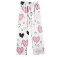 thumbnail image 5 of Lorytime Valentines Pajamas for Women Pants Set Button Down Long Sleeve Button Down Tops and Heart Trousers Loungewear, 5 of 6