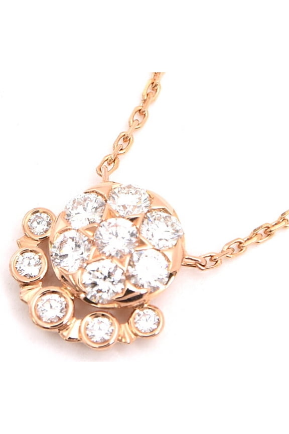 Pre-Owned Cartier Etincerde diamond necklace for women, pink gold, 750PG (Good)