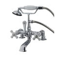 thumbnail image 4 of Elements of Design Hot Springs Deck Mount Clawfoot Tub Faucet with Handshower, 4 of 4