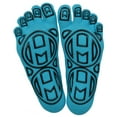 thumbnail image 1 of Mato & Hash 5-Toe Exercise "Barefoot Feel" Yoga Toe Socks With Full Grip, 1 of 2