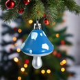 thumbnail image 5 of 1 Pc Mushroom Ornaments Christmas Tree Hanging Decorations Plastic Mushroom Hanging Ornaments Festive Decor for Christmas Tree and Holiday Party, 2.95x1.89 Inch, Blue, 5 of 5