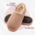 thumbnail image 2 of Snook-Ease Microwavable Heated Warm Fuzzy Slippers with Heated Insoles, Brown, 2 of 5
